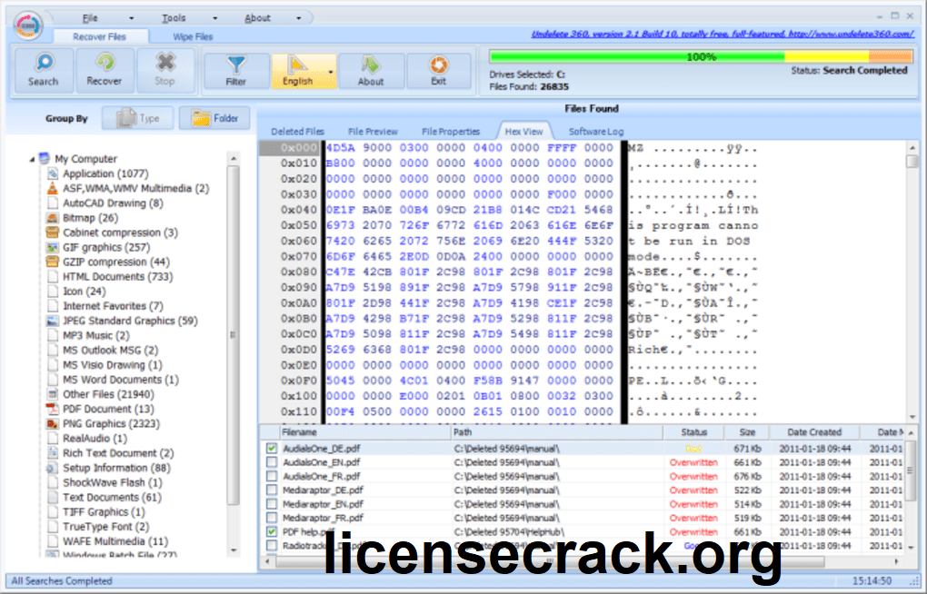 Undelete 360 Crack Registration Key Full Version
